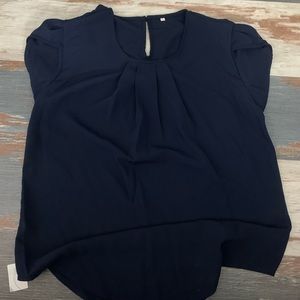 Navy blue blouse size L